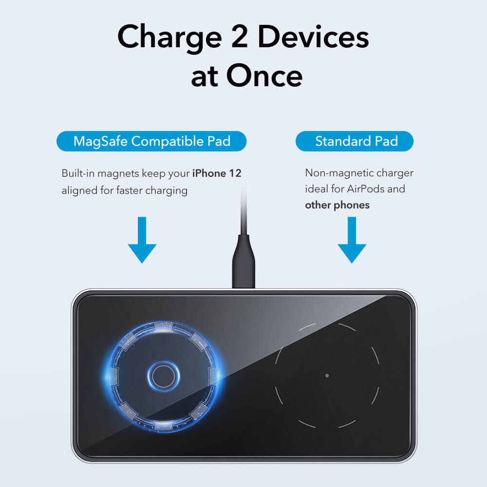 HaloLock™ 2 in 1 Magnetic Wireless Charger for iPhone 12 3 HaloLock™ 2 in 1 Magnetic Wireless Charger for iPhone 12 3