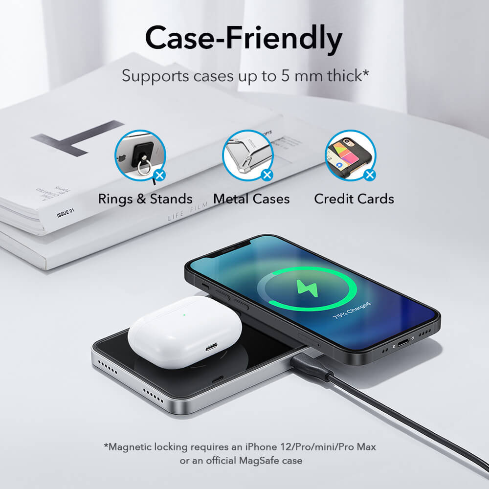 HaloLock™ 2 in 1 Magnetic Wireless Charger for iPhone 12 4 HaloLock™ 2 in 1 Magnetic Wireless Charger for iPhone 12 4
