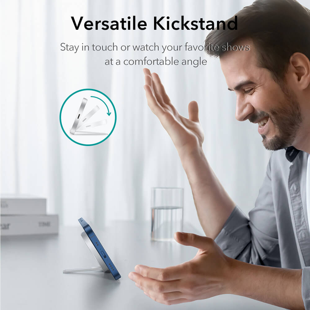 HaloLock™ Kickstand MagSafe Compatible Wireless Charger 12 HaloLock™ Kickstand MagSafe Compatible Wireless Charger 12