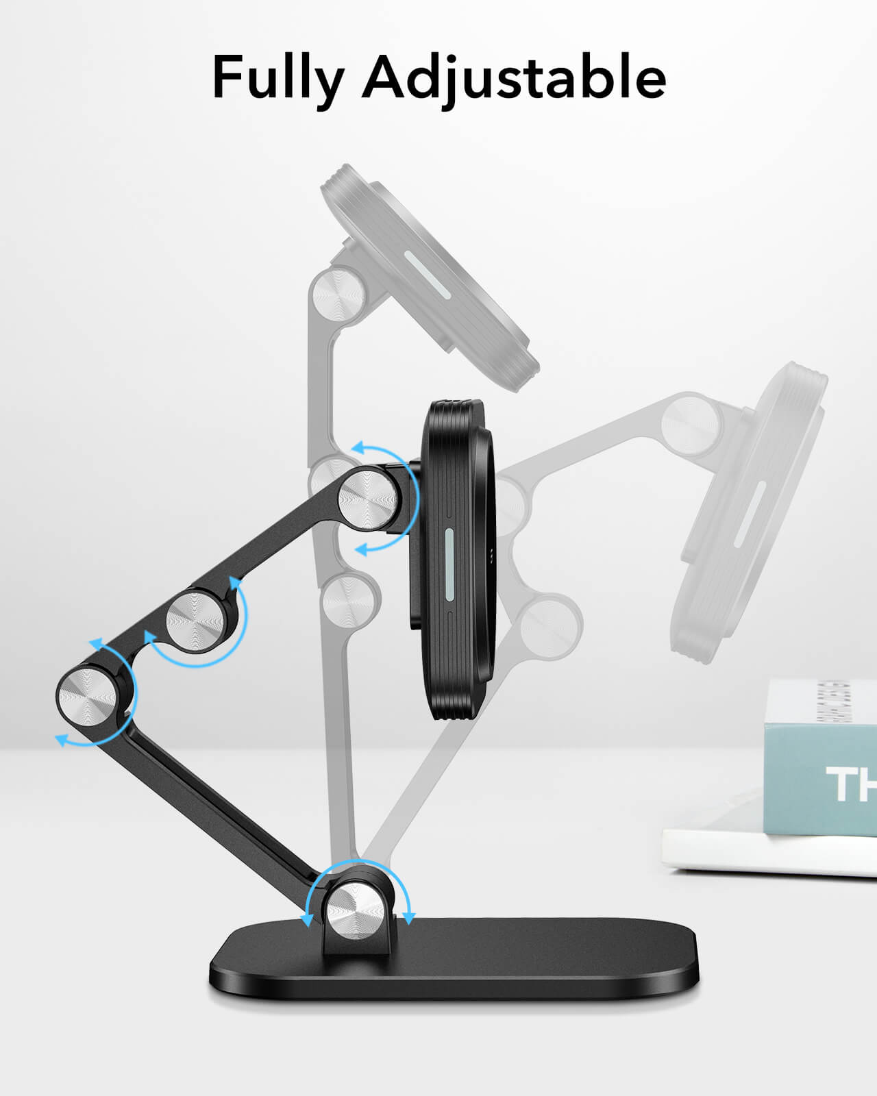 HaloLock Adjustable MagSafe Compatible Wireless Charging Stand 4 HaloLock Adjustable MagSafe Compatible Wireless Charging Stand 4