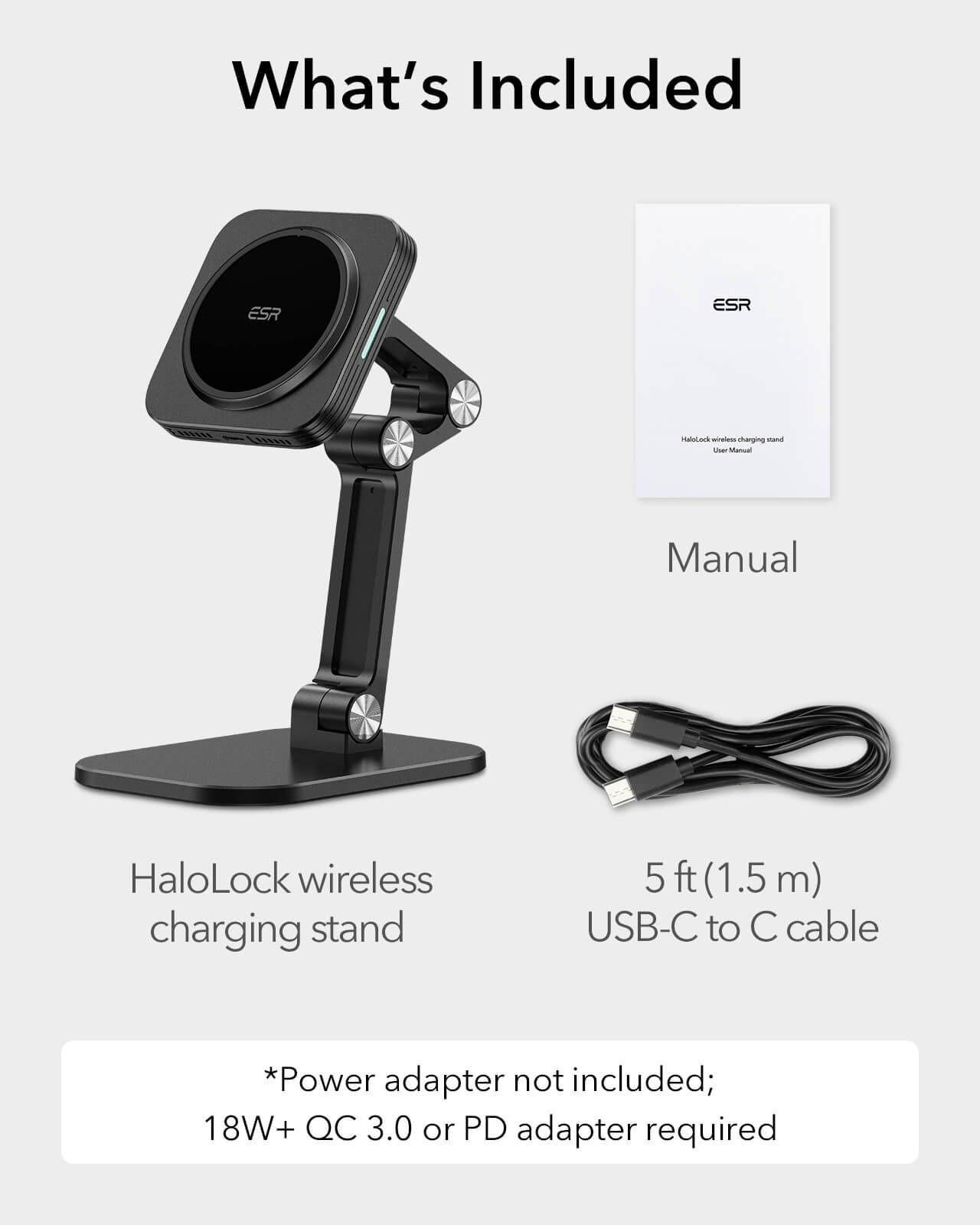HaloLock Adjustable MagSafe Compatible Wireless Charging Stand 8 HaloLock Adjustable MagSafe Compatible Wireless Charging Stand 8