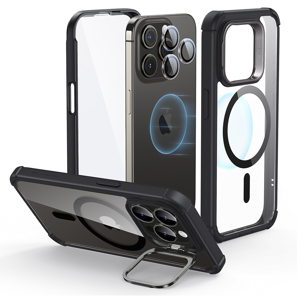 QD iPhone 15 Pro Armor Tough Case with Stash Stand HaloLock C01 ZT01 QD iPhone 15 Pro Armor Tough Case with Stash Stand HaloLock C01 ZT01
