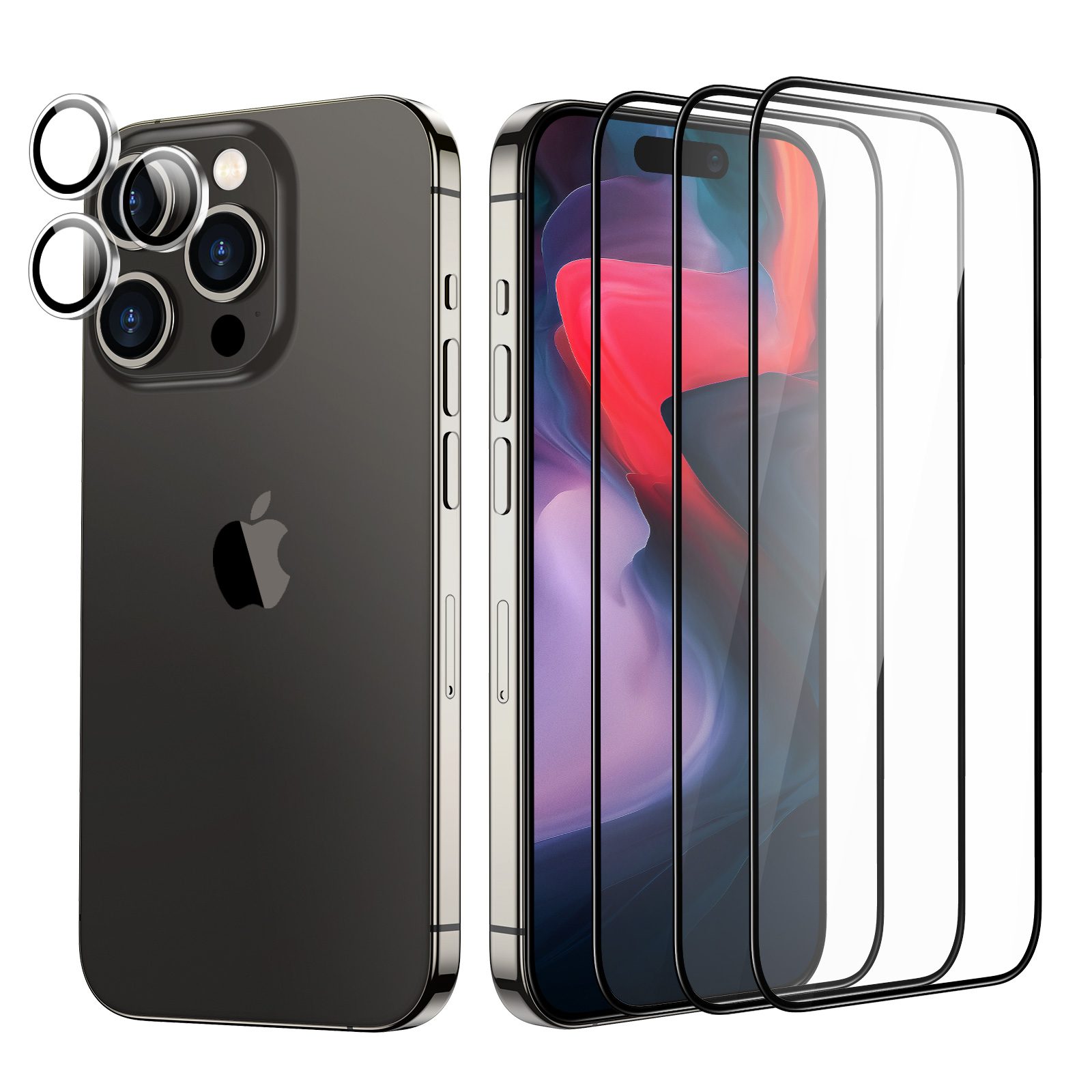 iPhone 15 Pro Max Armorite™ Screen Protector Set C01 ZT02 iPhone 15 Pro Max Armorite™ Screen Protector Set C01 ZT02